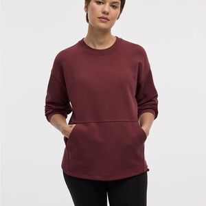Hyba Long-sleeve crew-neck ottoman pullover
